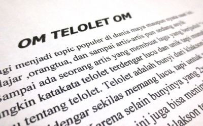 Telolet untuk Berlatih dan Memulai Menulis